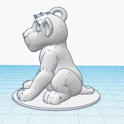 Móc khóa Simba - Vua Sư Tử (The Lion King) 3D Printing Model