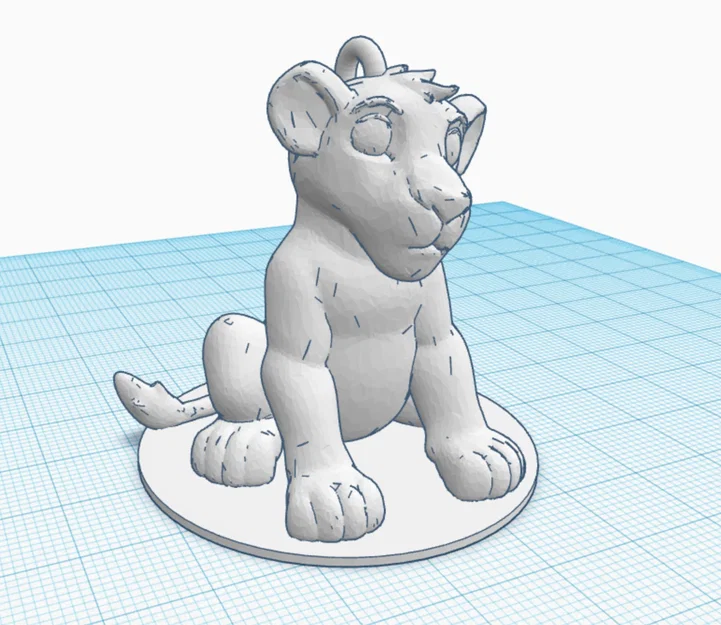 Móc khóa Simba - Vua Sư Tử (The Lion King) 3D Printing Model - Image 4