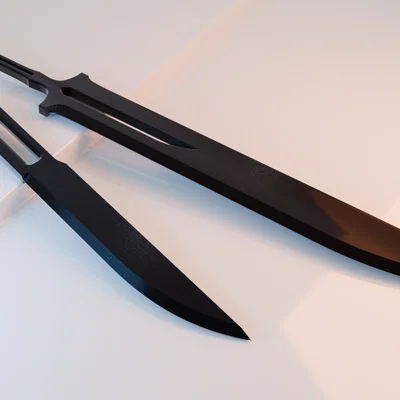 Móc khóa True Shikai Zangetsu (Bleach) - Mô hình in 3D cực chất