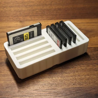 Khay Gridfinity cho CF Express Type B và thẻ SD