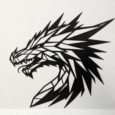 Mô hình rồng treo tường nghệ thuật (Dragon Wall Art) phong cách Geometric