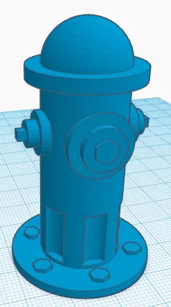 Mô hình trụ chữa cháy (Fire Hydrant) in 3D cho sa bàn kiến trúc - Image 1