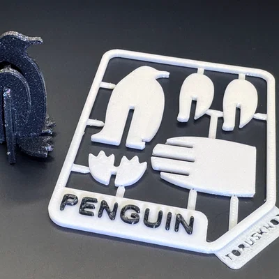 Cute Penguin Kit Card – Kit card chim cánh cụt dễ thương