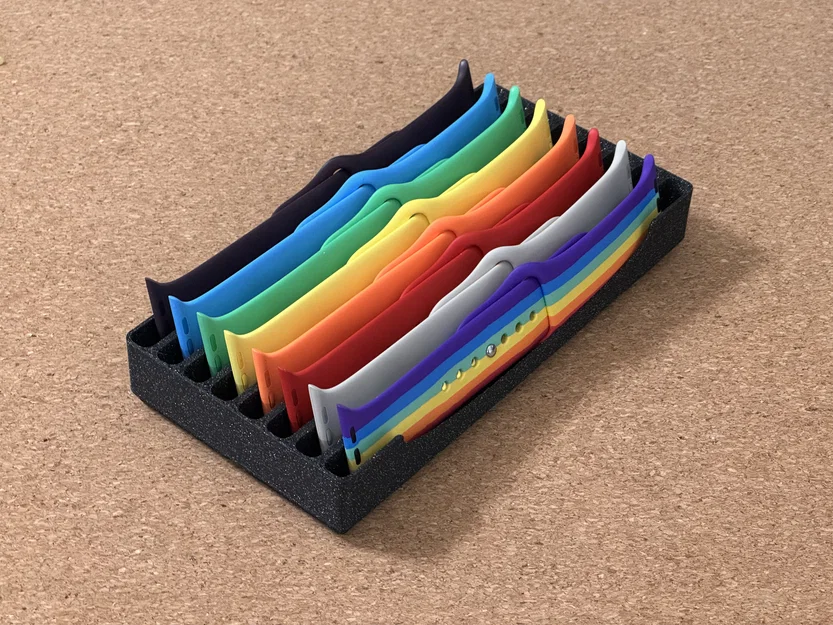 Khay Gridfinity sắp xếp dây Apple Watch (Gridfinity Apple Watch Band Organizer) - Image 1