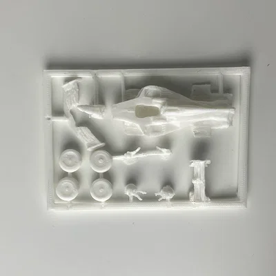 Mô hình xe đua công thức 1 - Formula One Car Kit Card v2 in 3D