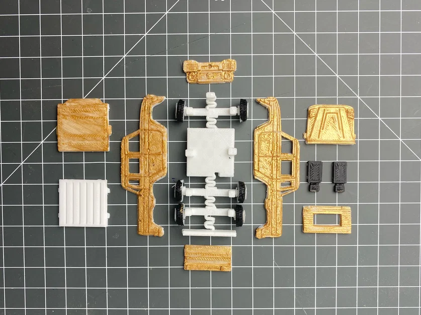 Mô hình xe G63 6x6 Kit Card in 3D với hệ thống treo hoạt động - Image 5