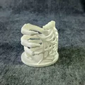 Khay cắm bút dạng bàn tay bộ xương với màng nhện - Thumbnail 2