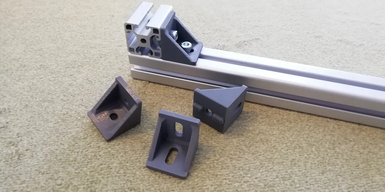 Bộ pát góc 90° cho nhôm định hình 4040 (4040 Angle Bracket Set) - Image 1