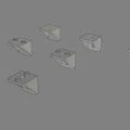 Bộ pát góc 90° cho nhôm định hình 4040 (4040 Angle Bracket Set) - Thumbnail 3