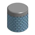 Hộp đựng ren kèm nắp (có thể resize) (Texture gạch) - Thumbnail 1