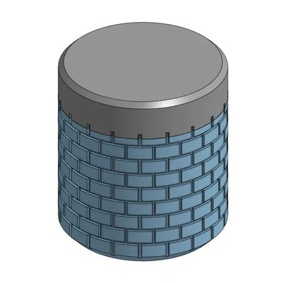 Hộp đựng ren kèm nắp (có thể resize) (Texture gạch)
