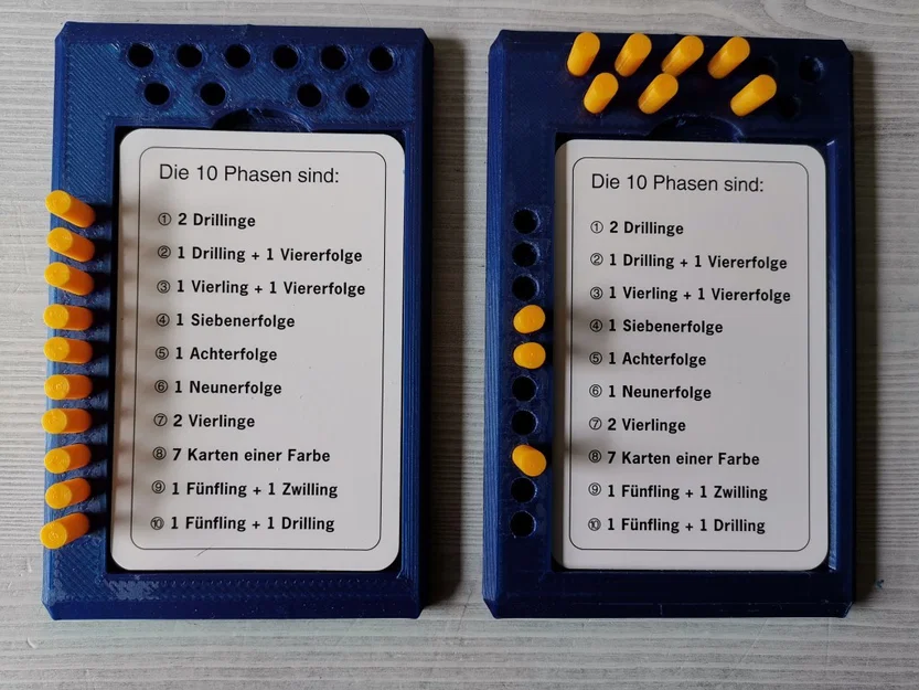 Phase 10 Memokarten Halter - Khay giữ bài kèm chốt đánh dấu - Image 2