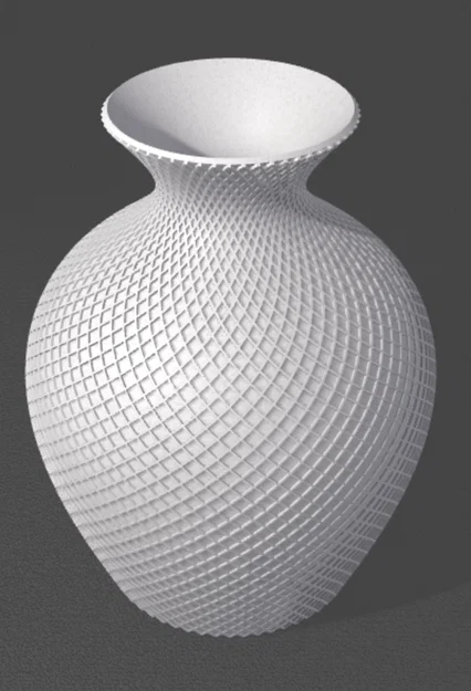 Mẫu lọ hoa 3D Double Strip Vase thiết kế hiện đại - Image 1