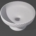 Mẫu chậu cây chân đế họa tiết lưới tinh tế cho phòng khách - Thumbnail 1