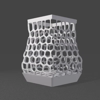 Hộp Đựng Bút Voronoi - Phụ Kiện Trang Trí Bàn Làm Việc Độc Đáo