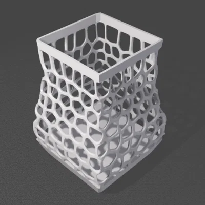 Hộp Đựng Bút Voronoi - Phụ Kiện Trang Trí Bàn Làm Việc Độc Đáo