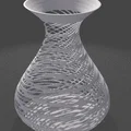 Mẫu bình hoa Voronoi Twist 3D trang trí nghệ thuật - Thumbnail 2