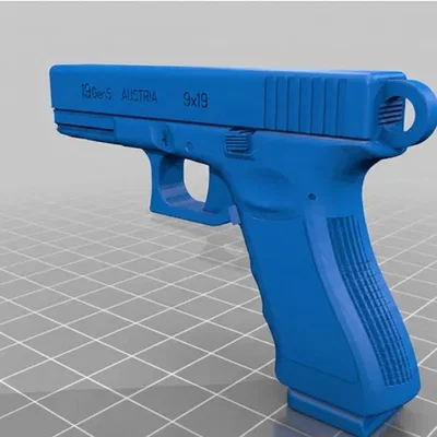 Móc khóa hình súng 3D - Phụ kiện độc đáo tự in tại nhà