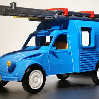 Mô hình xe Citroen AK400 tỉ lệ 1:18 in 3D cực đẹp