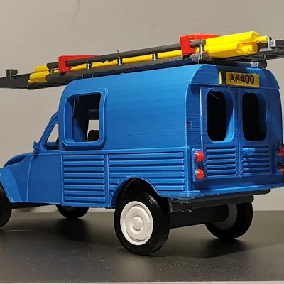 Mô hình xe Citroen AK400 tỉ lệ 1:18 in 3D cực đẹp