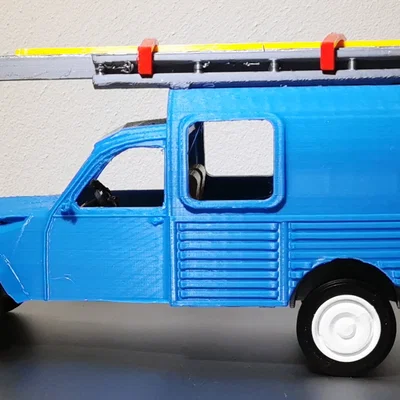 Mô hình xe Citroen AK400 tỉ lệ 1:18 in 3D cực đẹp