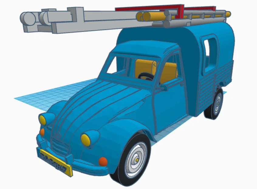 Mô hình xe Citroen AK400 tỉ lệ 1:18 in 3D cực đẹp - Image 8