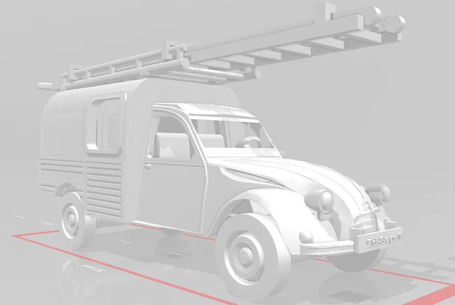 Mô hình xe Citroen AK400 tỉ lệ 1:18 in 3D cực đẹp - Image 10
