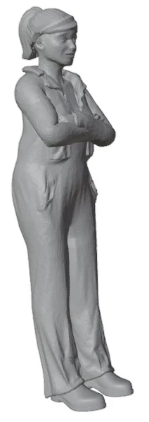 Nữ lái tàu hoả (F005-Helena 2) - Resin supported - Image 4