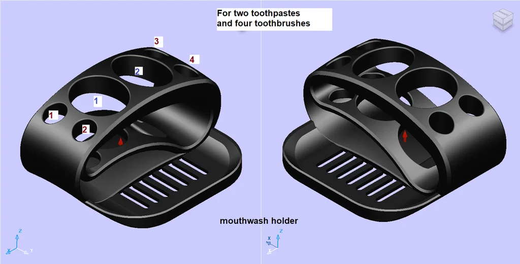 Giá đỡ bàn chải đánh răng (nhiều mẫu & cấu hình khác nhau) - Image 10