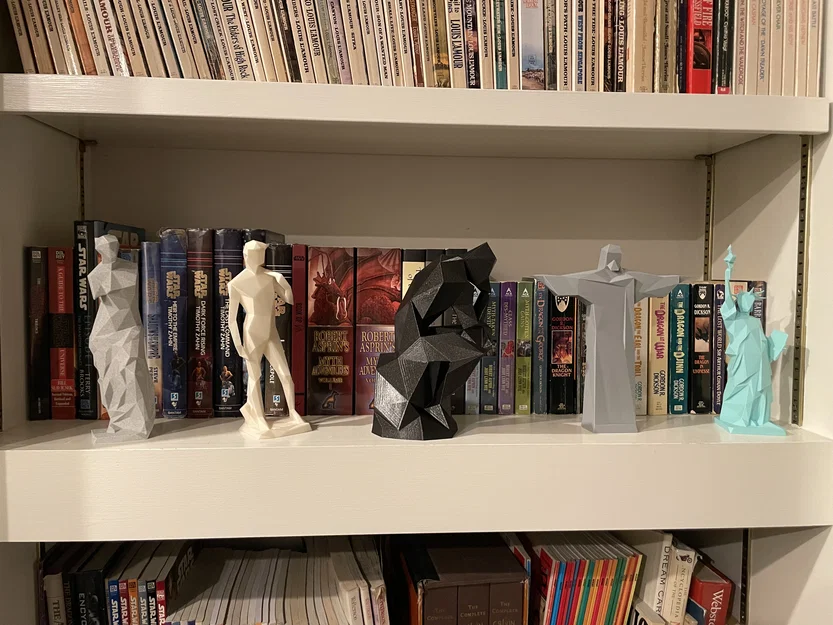 Tượng Nữ thần Tự do phong cách Low Poly cho người yêu in 3D - Image 5