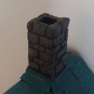Mô hình ống khói đá OpenForge Chimney tỉ lệ 28mm cho sa bàn