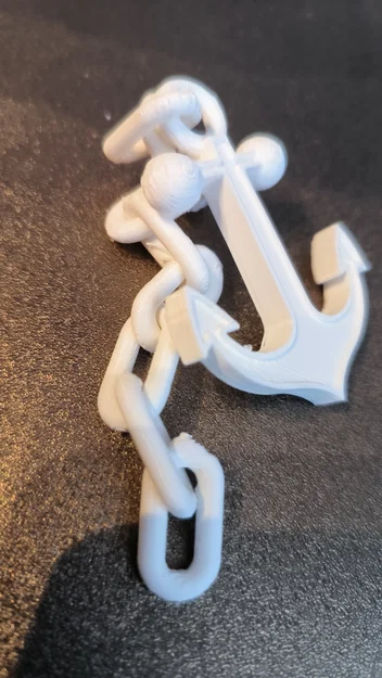 Mỏ neo & xích trang trí aquarium (Anchor with chain) - Image 2