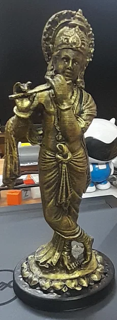 Mô hình 3D thần Krishna thổi sáo - Tác phẩm nghệ thuật tinh tế - Image 2