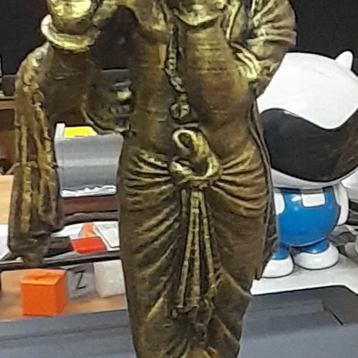 Mô hình 3D thần Krishna thổi sáo - Tác phẩm nghệ thuật tinh tế