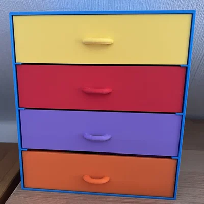 Tủ đựng chỉ thêu 4 ngăn tiện lợi - Thiết kế 3D thông minh