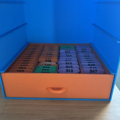 Tủ đựng chỉ thêu 4 ngăn tiện lợi - Thiết kế 3D thông minh