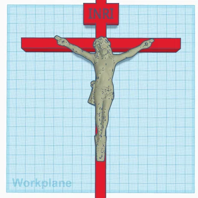 Mô hình 3D Chúa Jesus trên thánh giá – Thiết kế chi tiết cho in 3D