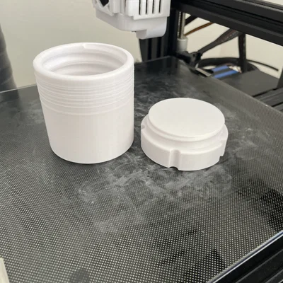 Hộp đựng đồ hình trụ 3D tiện lợi với nắp xoáy chắc chắn