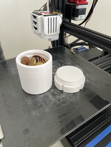 Hộp đựng đồ hình trụ 3D tiện lợi với nắp xoáy chắc chắn - Image 2