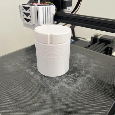 Hộp đựng đồ hình trụ 3D tiện lợi với nắp xoáy chắc chắn