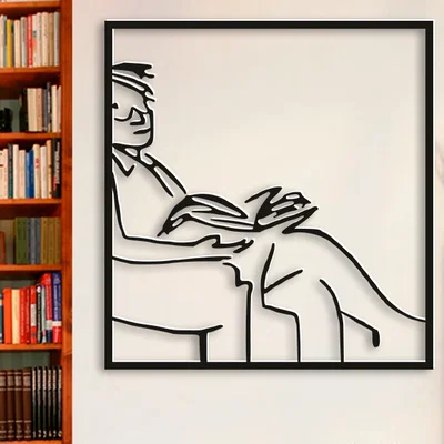 Book Lover – Decor treo tường (STL + dfx/svg)