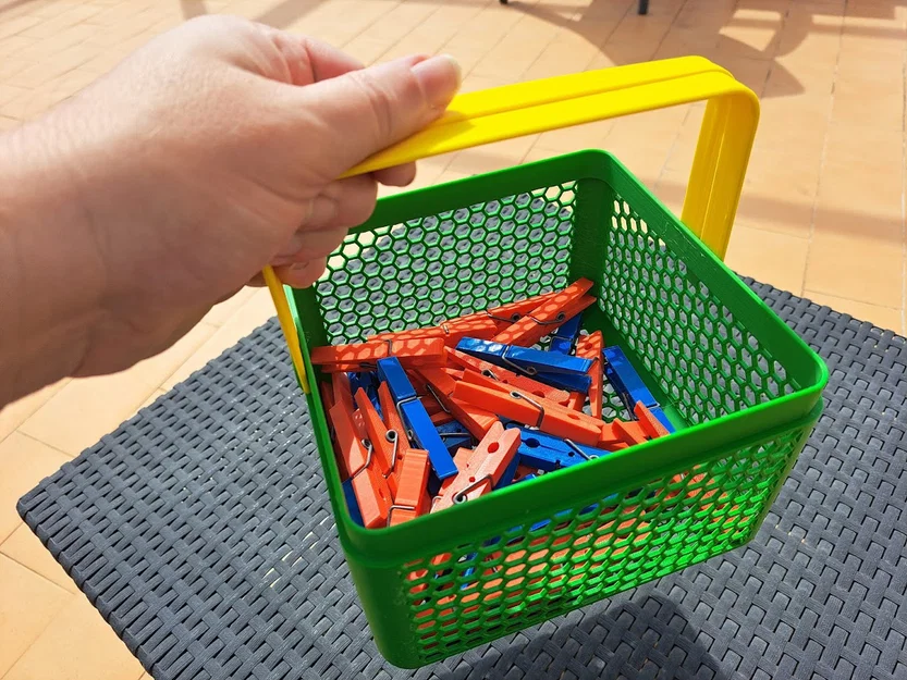 Giỏ Vuông có Tay Cầm Print-in-Place (Square Basket with print-in-place handles) - Image 2