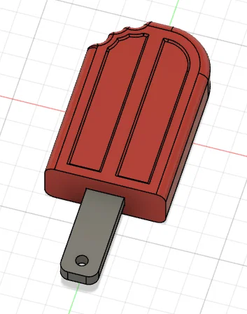 Móc khóa que kem (Ice cream keychain) in 3D siêu dễ thương - Image 2