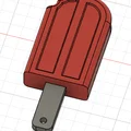 Móc khóa que kem (Ice cream keychain) in 3D siêu dễ thương - Thumbnail 2