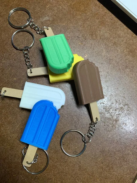 Móc khóa que kem (Ice cream keychain) in 3D siêu dễ thương - Image 3