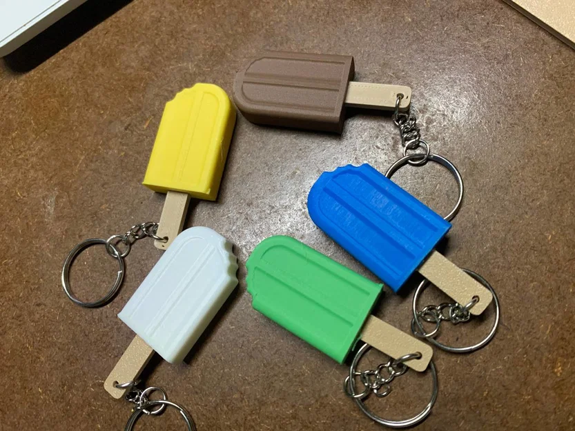 Móc khóa que kem (Ice cream keychain) in 3D siêu dễ thương - Image 4