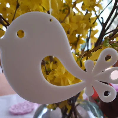 Mô hình chú chim trang trí mùa xuân (Ptáček) cho máy in 3D