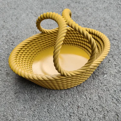 Giỏ Đựng Đồ Easter Rope Basket In 3D Đẹp Mắt