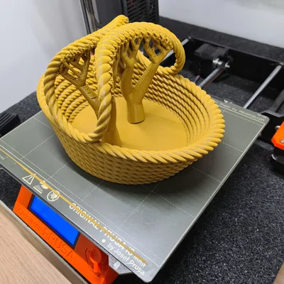 Giỏ Đựng Đồ Easter Rope Basket In 3D Đẹp Mắt