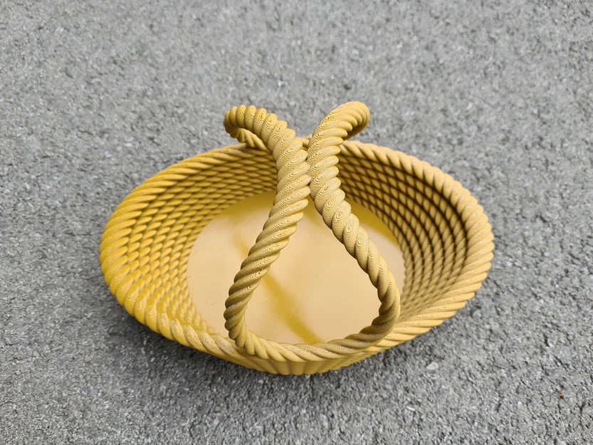 Giỏ Đựng Đồ Easter Rope Basket In 3D Đẹp Mắt - Image 4